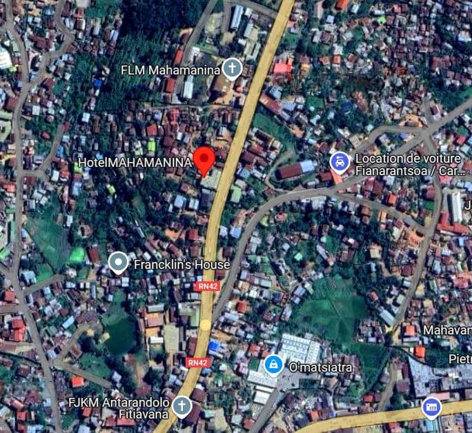Carte de localisation - Hôtel Mahamanina, Fianarantsoa